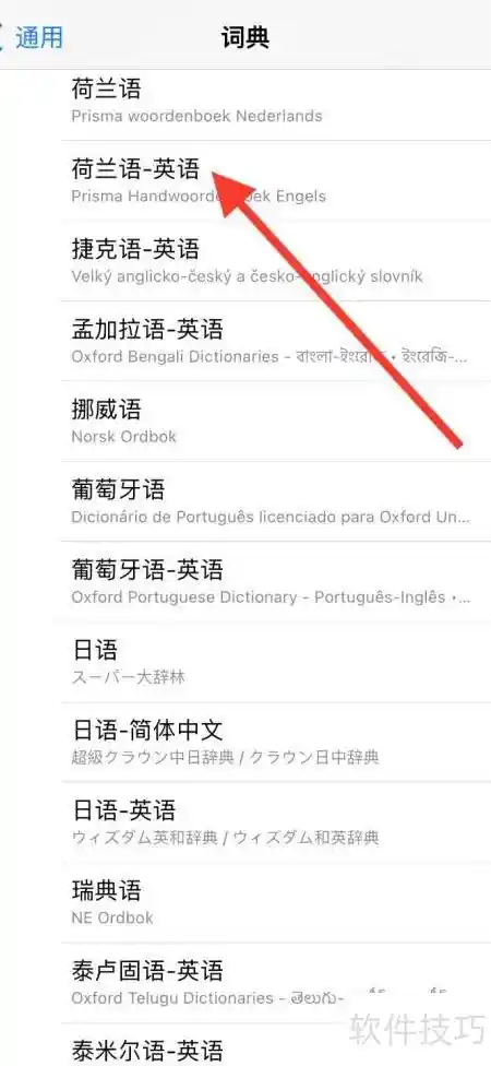 iPhone新增荷兰语词典，语言学习再升级